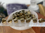 Gold Hematite Tumbled Stones , Grade A Hematite