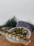 Gold Hematite Tumbled Stones , Grade A Hematite