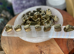 Gold Hematite Tumbled Stones , Grade A Hematite
