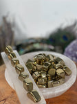 Gold Hematite Tumbled Stones , Grade A Hematite