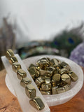 Gold Hematite Tumbled Stones , Grade A Hematite
