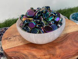 RAINBOW Hematite Tumbled Stones , Grade A Hematite