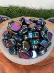 RAINBOW Hematite Tumbled Stones , Grade A Hematite