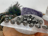 Silver Hematite Tumbled Stones , Grade A Hematite