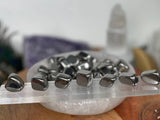Silver Hematite Tumbled Stones , Grade A Hematite