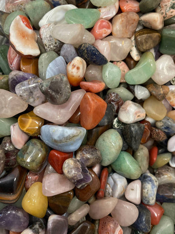Assorted Tumbled Stones 0.5 in and 1 in BIG from 2oz Wholesale Bulk Lot (Mixed Tumbled Stones,Assorted Tumbled Stones,Asorted gem stones)