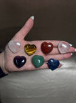 7 Chakra Heart Gemstone Set (Rose Quartz, Amethyst, Tiger Eye, Green Aventurine, Red Jasper, Blue Sodalite, Clear Quartz), Gemstone Kit