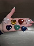 7 Chakra Heart Gemstone Set (Rose Quartz, Amethyst, Tiger Eye, Green Aventurine, Red Jasper, Blue Sodalite, Clear Quartz), Gemstone Kit