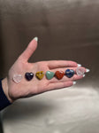 7 Chakra Heart Gemstone Set (Rose Quartz, Amethyst, Tiger Eye, Green Aventurine, Red Jasper, Blue Sodalite, Clear Quartz), Gemstone Kit