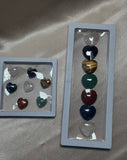 7 Chakra Heart Gemstone Set (Rose Quartz, Amethyst, Tiger Eye, Green Aventurine, Red Jasper, Blue Sodalite, Clear Quartz), Gemstone Kit