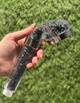 Snowflake Obsidian Shower Head / High-pressure handheld shower head / Water saving /  Natural Crystal Shower Head / Gemstone Shower Head