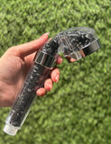 Snowflake Obsidian Shower Head / High-pressure handheld shower head / Water saving /  Natural Crystal Shower Head / Gemstone Shower Head