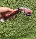 Strawberry Quartz Shower Head / High-pressure handheld Shower head / Water saving /  Natural Crystal Shower Head / Gemstone Shower Head