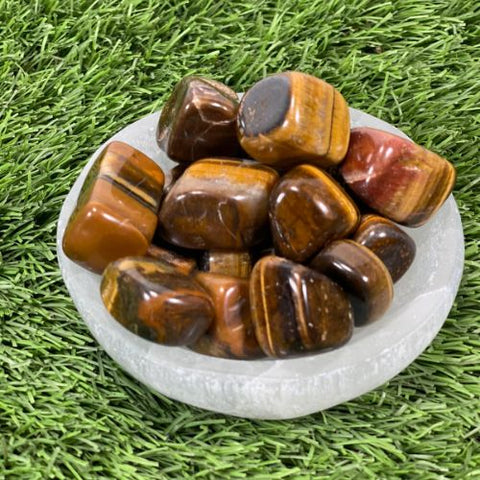 Tumbled TIGER EYE / Authentic Tumbled Tiger Eye / Tiger Eye