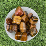 Tumbled TIGER EYE / Authentic Tumbled Tiger Eye / Tiger Eye