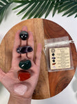 LEO Crystal Set, 5x Crystals Set For LEO (Hematite, Amethyst, Bloodstone, Red Jasper, Rose Quartz) Energy  Gemstone Kit