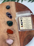 LEO Crystal Set, 5x Crystals Set For LEO (Hematite, Amethyst, Bloodstone, Red Jasper, Rose Quartz) Energy  Gemstone Kit