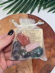 LEO Crystal Set, 5x Crystals Set For LEO (Hematite, Amethyst, Bloodstone, Red Jasper, Rose Quartz) Energy  Gemstone Kit