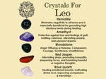 LEO Crystal Set, 5x Crystals Set For LEO (Hematite, Amethyst, Bloodstone, Red Jasper, Rose Quartz) Energy  Gemstone Kit