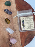 SAGITTARIUS Crystal Set,5x Crystals Set For SAGITTARIUS(Green Aventurine, Amethyst, Tiger Eye,Clear Quartz ,Rose Quartz)