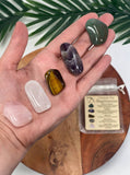 SAGITTARIUS Crystal Set,5x Crystals Set For SAGITTARIUS(Green Aventurine, Amethyst, Tiger Eye,Clear Quartz ,Rose Quartz)