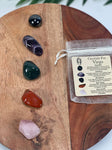 VIRGO Crystal Set, 5x Crystals Set For VIRGO (Hematite, Amethyst, Bloodstone, Red Jasper, Rose Quartz)