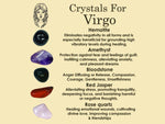 ZODIAC Crystal Set, 5x Crystals Set HOROSCOPE, ZODIAC  Crystal, Horoscope  crystal